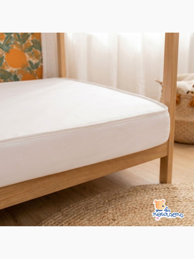 Matelas Enfant / Bébé - Idéal pour Lit Cabane / Lit Gigogne - Réversible - Oeko Tex Blanc - Kiabi