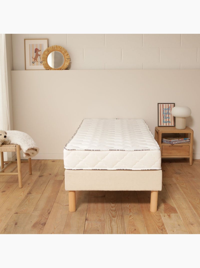 Matelas enfant épaisseur 18 cm mousse ferme Blanc - Kiabi