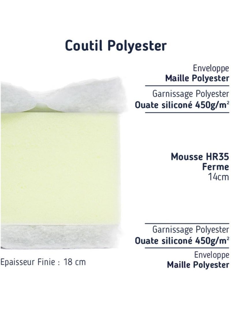 Matelas enfant ferme Blanc - Kiabi