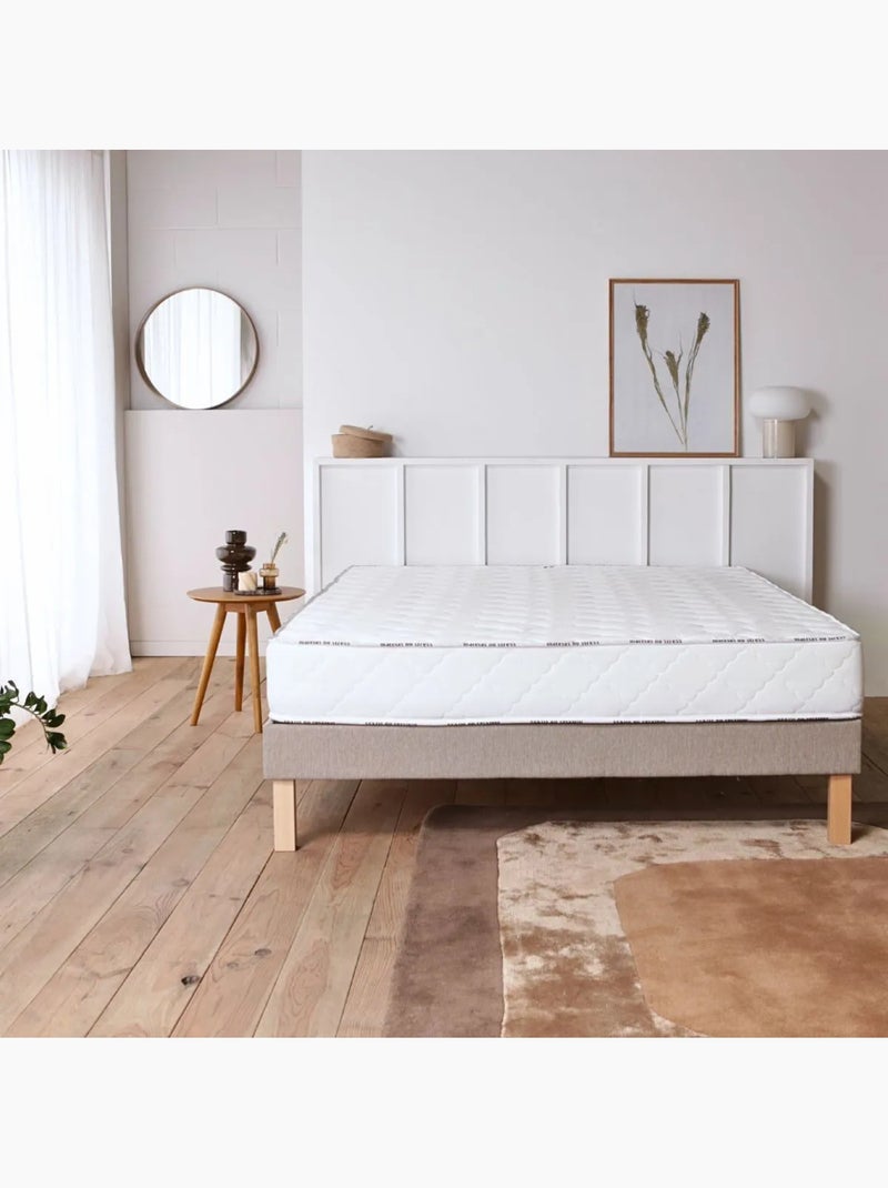 Matelas enfant latex 5 zones ferme mémoire de forme moelleux - 22 cm Blanc - Kiabi