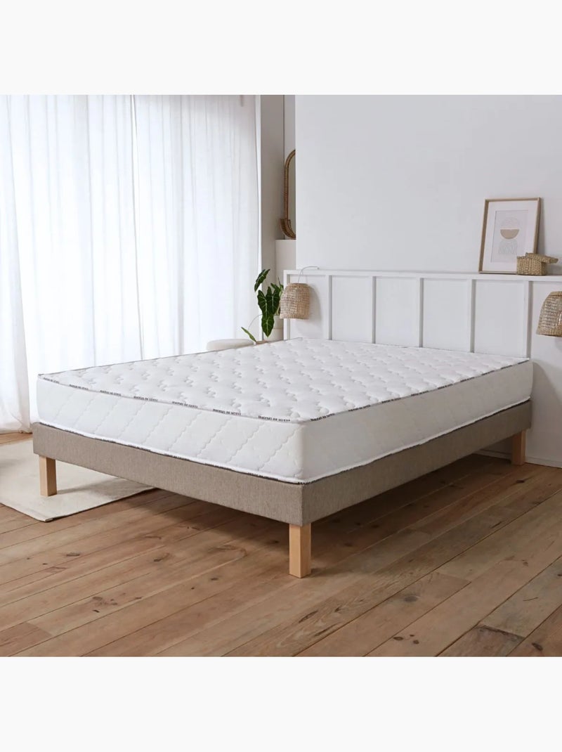 Matelas enfant Latex Très Ferme & Mémoire de Forme Blanc - Kiabi
