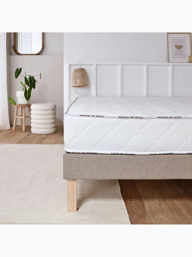 Matelas enfant Latex Très Ferme & Mémoire de Forme Blanc - Kiabi