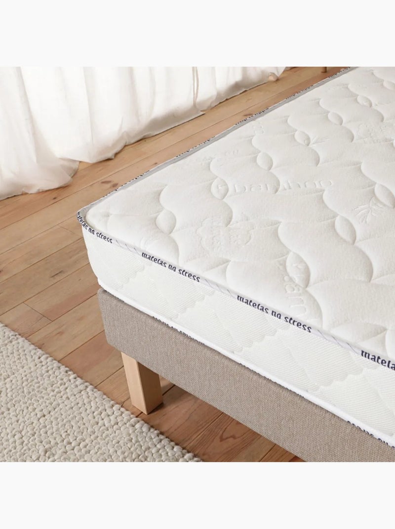 Matelas enfant mousse ferme mémoire de forme moelleux accueil moelleux - 17 cm Blanc - Kiabi