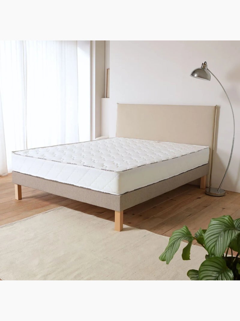 Matelas enfant mousse ferme mémoire de forme moelleux accueil moelleux - 22 cm Blanc - Kiabi
