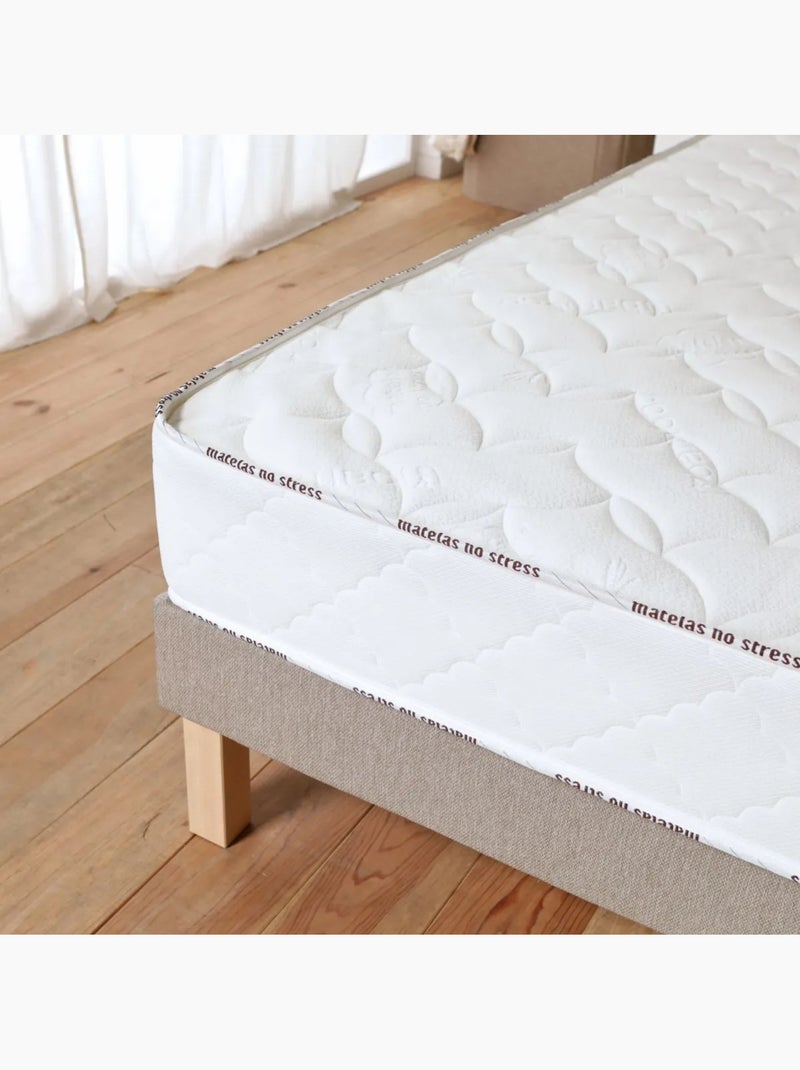 Matelas enfant mousse ferme mémoire de forme moelleux accueil moelleux - 22 cm Blanc - Kiabi