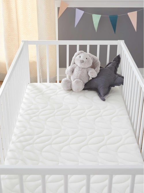 Matelas Enfant/Bébé Confort+ 70x140x14 cm | Circulation Parfaite de l'air | Confort | Déhoussable - Kiabi