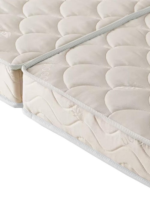 Matelas Evolutif 100% Bio Coton 2 blocs Sans Pesticide Mousse Ferme Fabrication Française - Kiabi