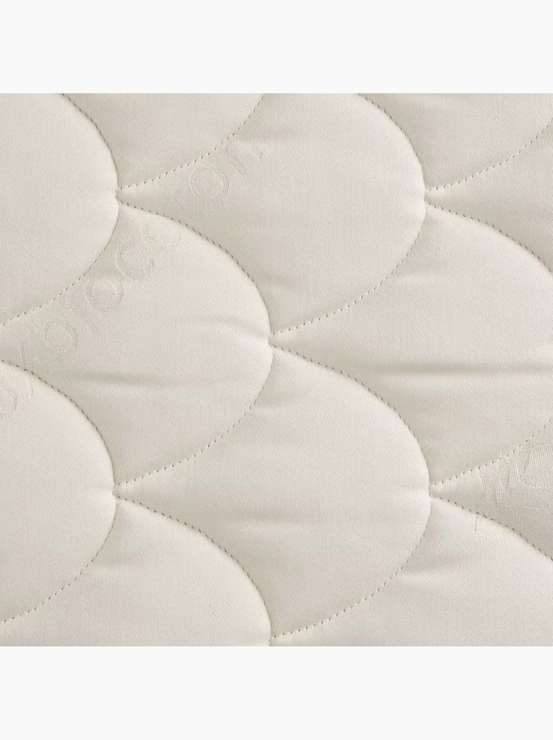 Matelas Evolutif 100% Bio Coton 2 blocs Sans Pesticide Mousse Ferme Fabrication Française Blanc - Kiabi