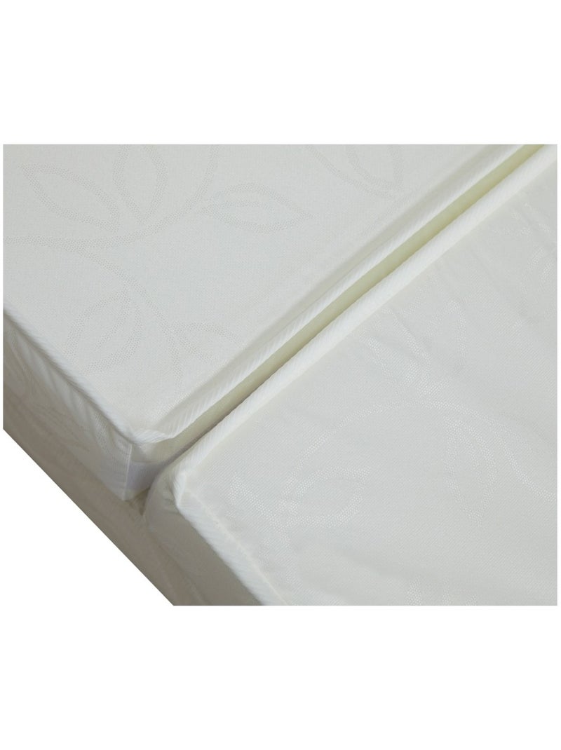 Matelas évolutif 2 blocs en mousse ferme, idéal pour grandir, Made in France Ecru - Kiabi