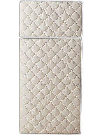 Matelas évolutif en 100% coton bio, confort ferme, soutien optimal - 90 x 190 cm