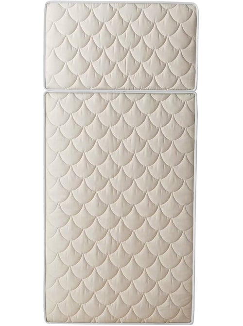 Matelas évolutif en 100% coton bio, confort ferme, soutien optimal - 90 x 190 cm - Kiabi
