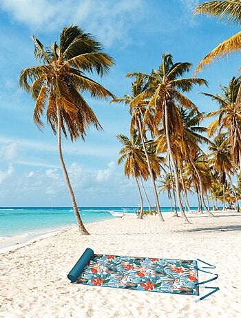 Matelas extérieur de plage à motif exotique