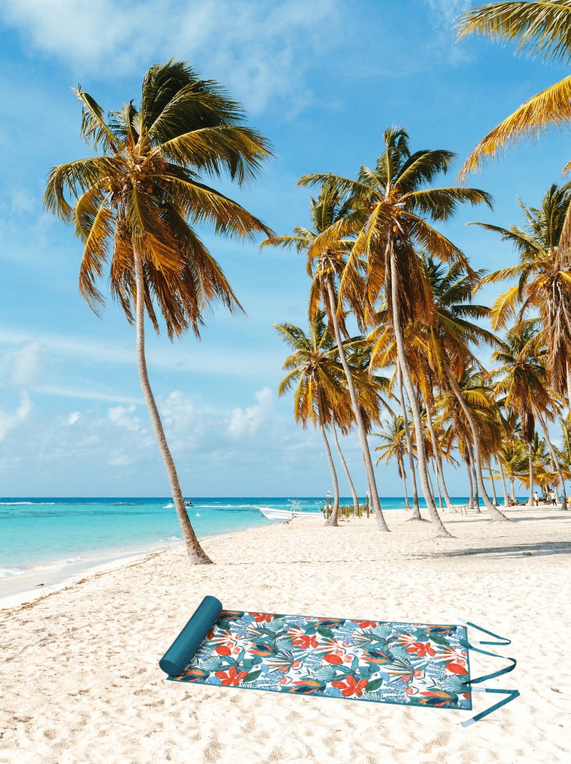 Matelas extérieur de plage à motif exotique Vert - Kiabi