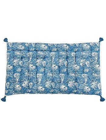 Matelas extérieur en tissu motif feuillage 120x60cm