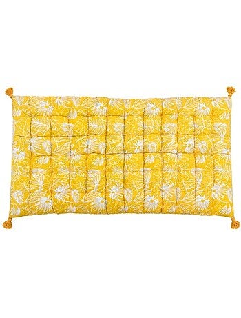 Matelas extérieur en tissu motif feuillage 120x60cm