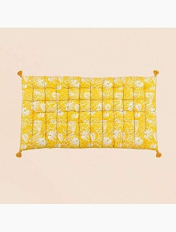 Matelas extérieur en tissu motif feuillage 120x60cm