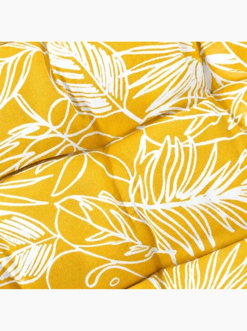 Matelas extérieur en tissu motif feuillage 120x60cm - Kiabi Matelas extérieur en tissu motif feuillage 120x60cm - Kiabi