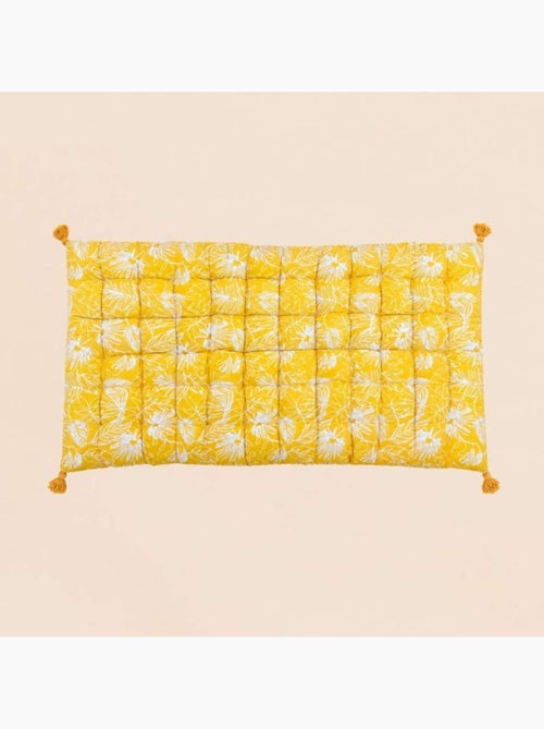 Matelas extérieur en tissu motif feuillage 120x60cm - Kiabi Matelas extérieur en tissu motif feuillage 120x60cm - Kiabi