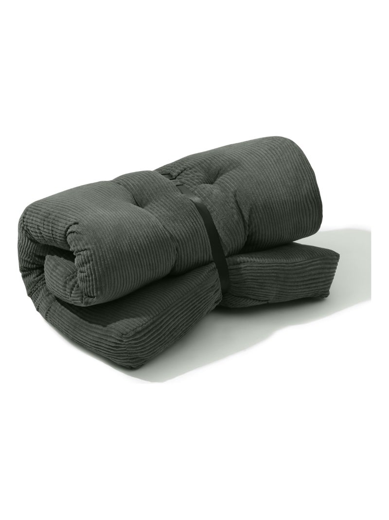 Matelas futon 90x190 cm gris foncé Gris foncé - Kiabi