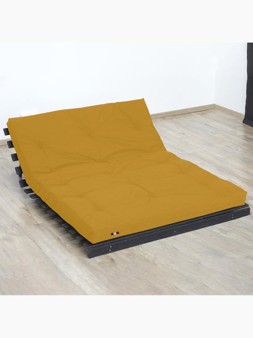 Matelas futon coton et fibres recyclés, fabriqué en France Couleur - Ocre - Kiabi Matelas futon coton et fibres recyclés, fabriqué en France Couleur - Ocre - Kiabi