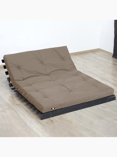 Matelas futon coton et fibres recyclés, fabriqué en France Couleur - Taupe - Kiabi Matelas futon coton et fibres recyclés, fabriqué en France Couleur - Taupe - Kiabi