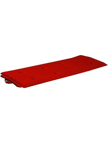 Matelas futon coton voyage enroulable, compact et fait main Couleur - Rouge
