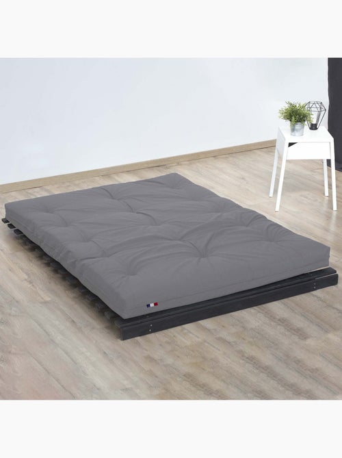 Matelas futon latex et fibres, fabrication française Couleur - Gris Clair - Kiabi Matelas futon latex et fibres, fabrication française Couleur - Gris Clair - Kiabi