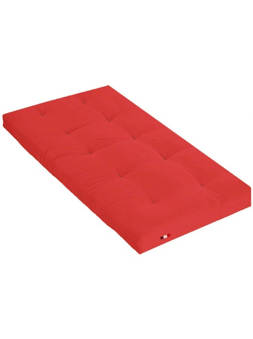 Matelas futon latex et fibres, fabrication française Couleur - Rouge - Kiabi Matelas futon latex et fibres, fabrication française Couleur - Rouge - Kiabi