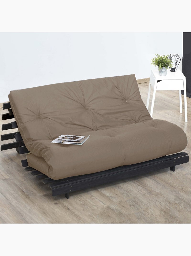 Matelas futon latex et fibres, fabrication française Couleur - Taupe Taupe - Kiabi