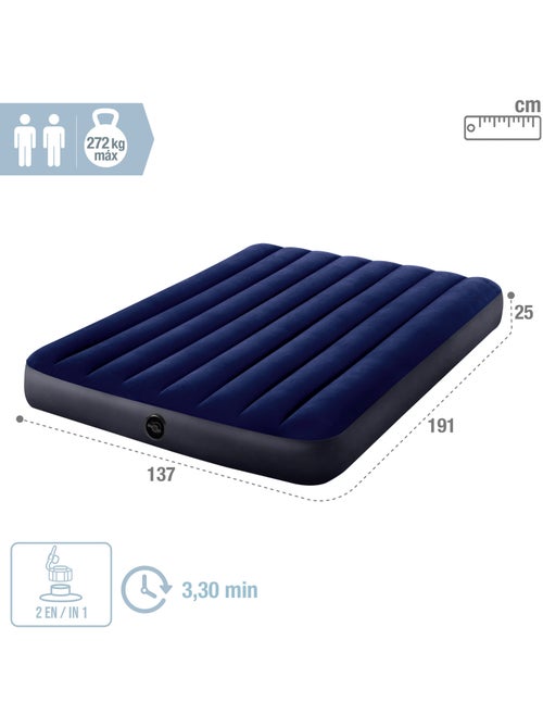 Matelas Gonflable Double Place Classique Downy - Kiabi