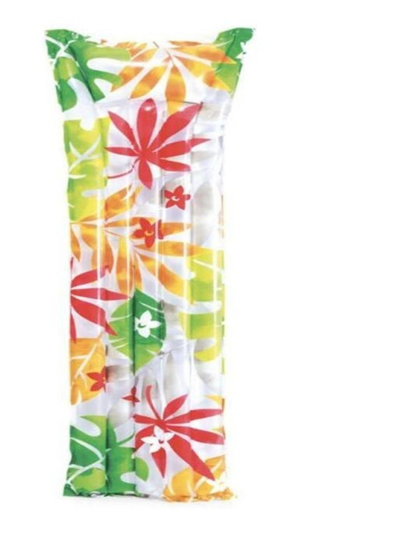 Matelas gonflable Fashion palmiers Vert - Kiabi