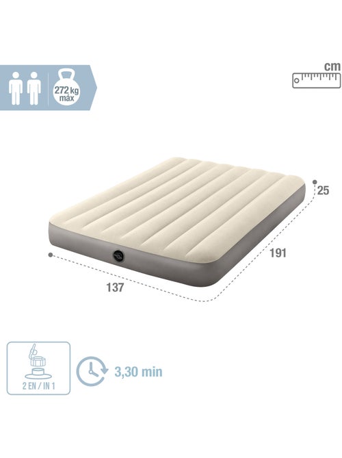 Matelas gonflable Single High 2 personnes - Kiabi