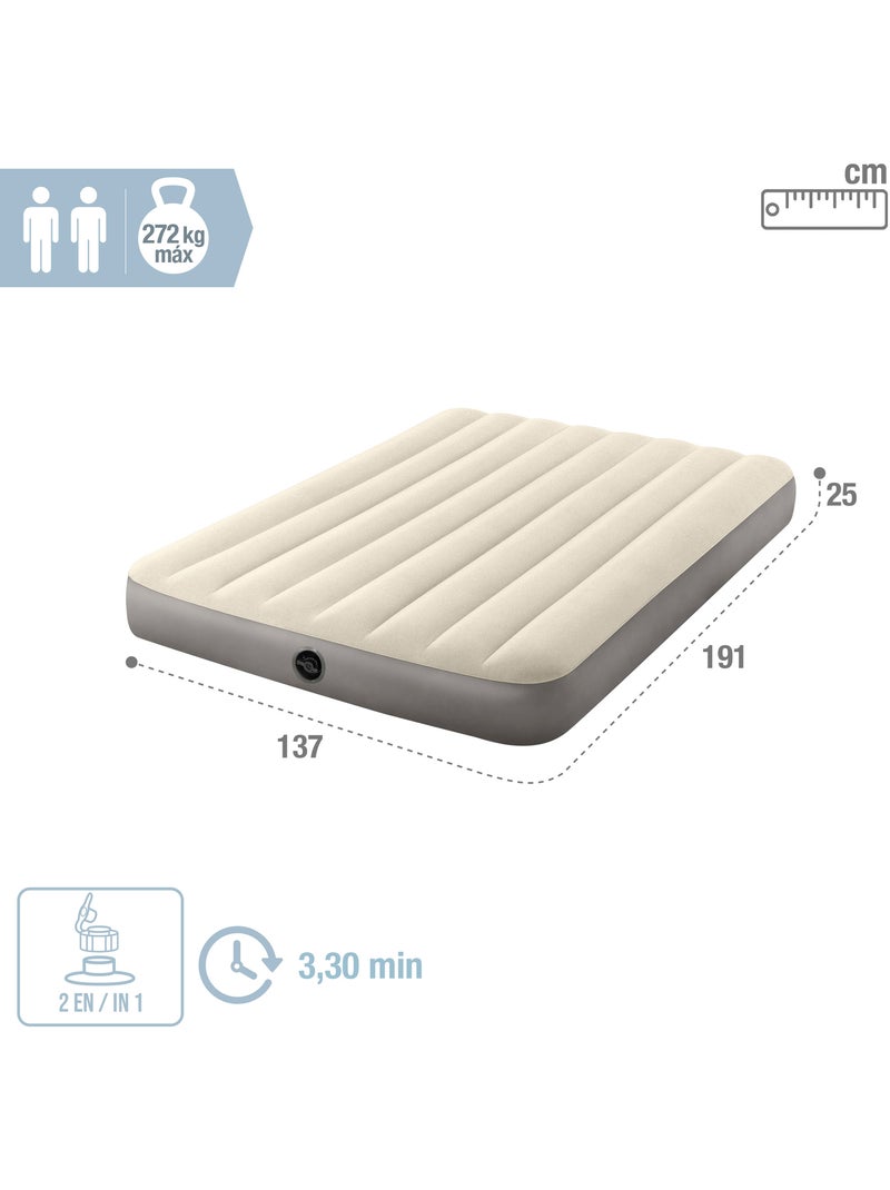 Matelas gonflable Single High 2 personnes Beige - Kiabi