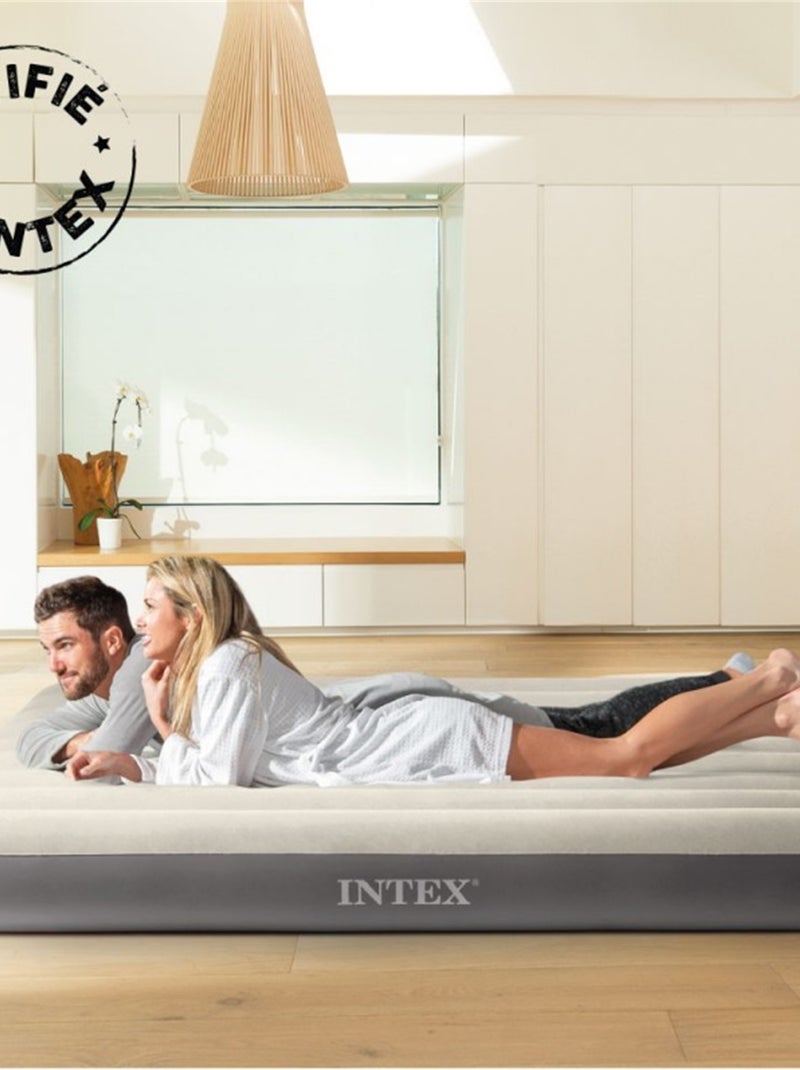 Matelas gonflable Single High Large 2 personnes Beige - Kiabi
