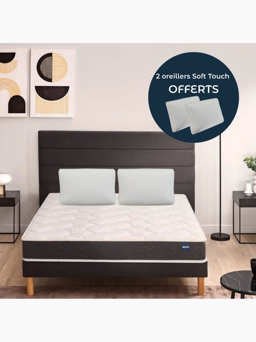 Matelas king size Regular + 2 oreillers Soft Touch offerts - Bultex - Kiabi