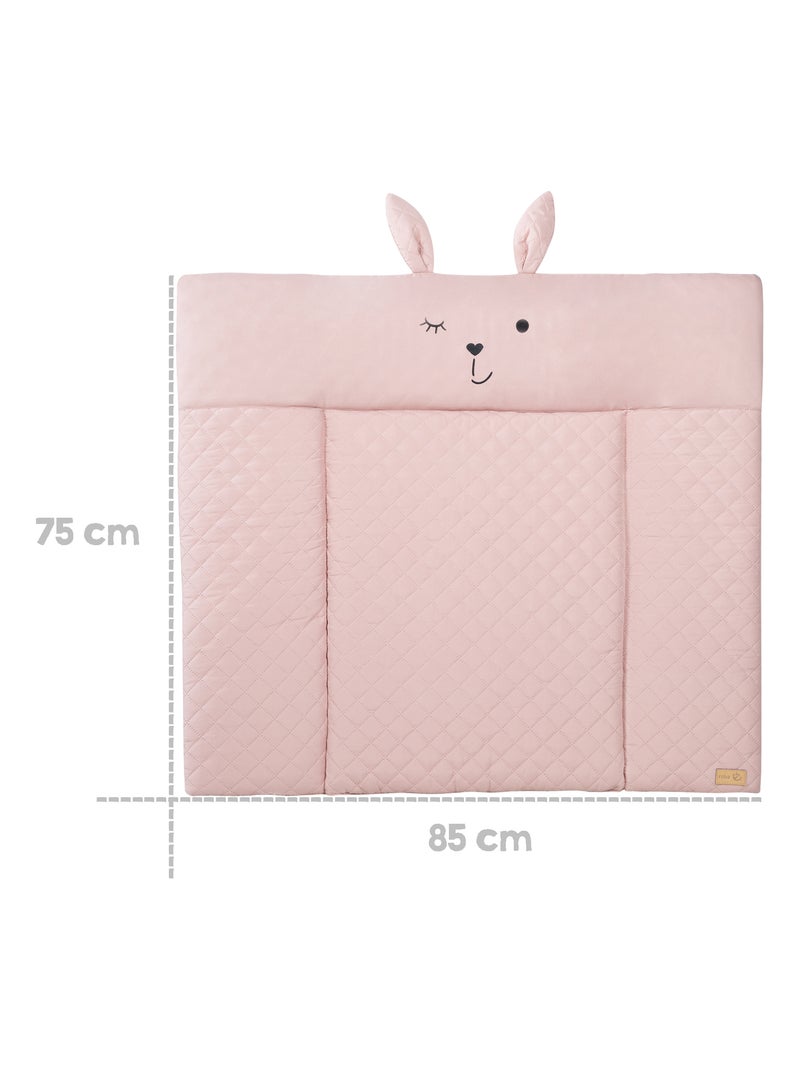 Matelas ? langer d?perlant t?te lapin 'roba style' ROBA Rose pastel - Kiabi