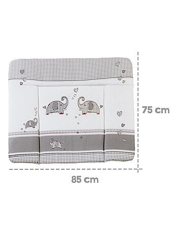 Matelas ? langer imprim? ?l?phant 85 x 75 cm 'Jumbotwins' ROBA