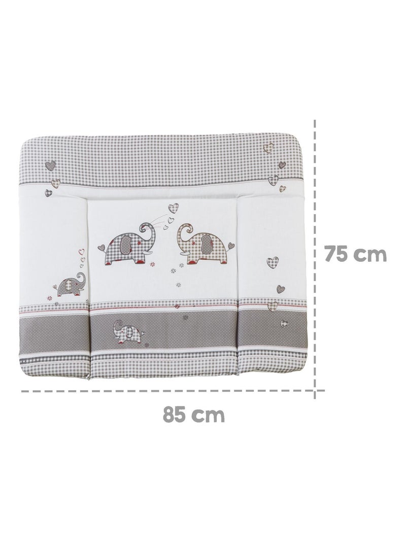 Matelas ? langer imprim? ?l?phant 85 x 75 cm 'Jumbotwins' ROBA Multicolore - Kiabi