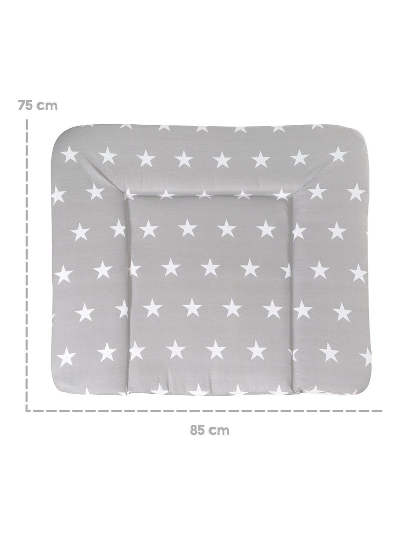 Matelas ? langer imprim? ?toile 85 x 75 cm 'Little Stars' ROBA Gris - Kiabi