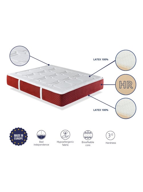 Matelas latex 120X190 EKO LATEX PREMIUM,Epaisseur 30 CM - Kiabi Matelas latex 120X190 EKO LATEX PREMIUM,Epaisseur 30 CM - Kiabi