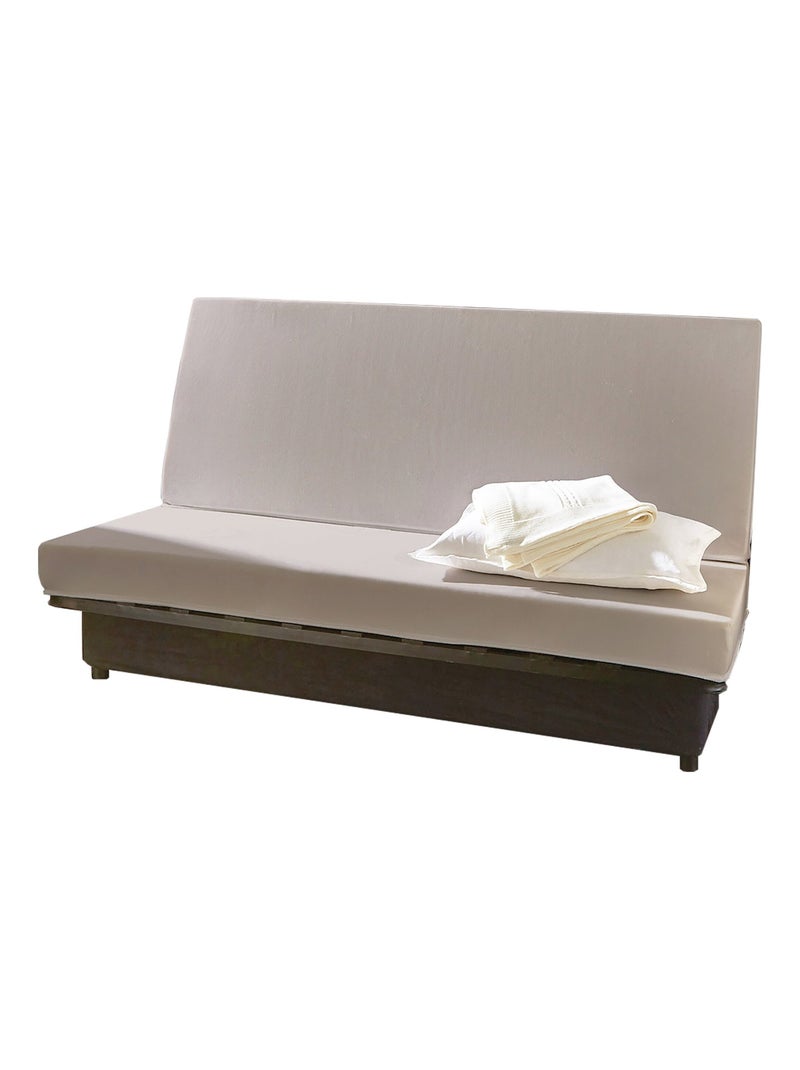 Matelas latex 130x190 cm spécial banquette clic-clac très ferme Gris moyen - Kiabi