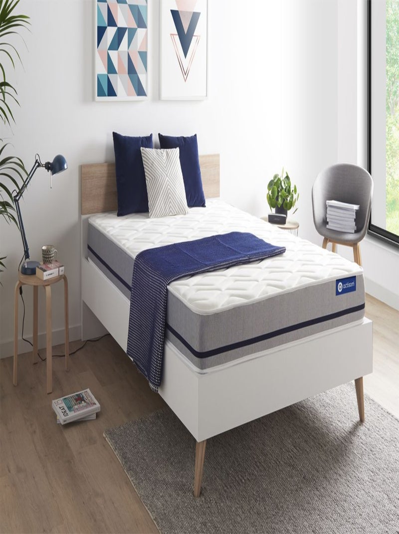 Matelas Latex et mémoire de forme Actilatex soft Blanc - Kiabi