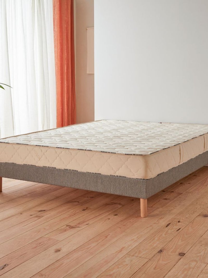 Matelas latex ferme coton bio 3 zones de confort - 18 cm Blanc - Kiabi