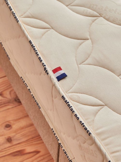 Matelas latex ferme coton bio 3 zones de confort - 18 cm - Kiabi