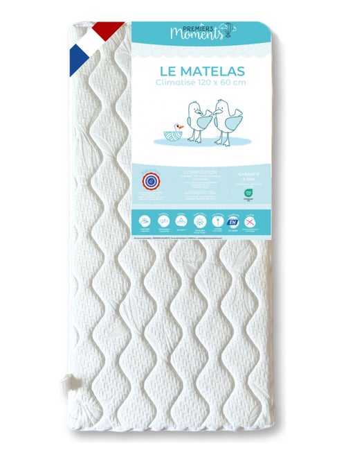 Matelas lit bébé 60x120 cm - Climatisé - Kiabi