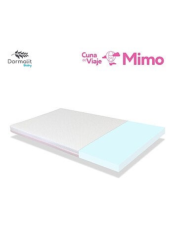 Matelas lit parapluie ROSE - lit de Voyage Déhoussable, lavable et facile à transporter