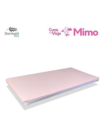 Matelas lit parapluie ROSE - lit de Voyage Déhoussable, lavable et facile à transporter