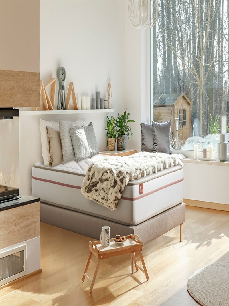 Matelas Mémoire de forme Le Paisible Blanc - Kiabi
