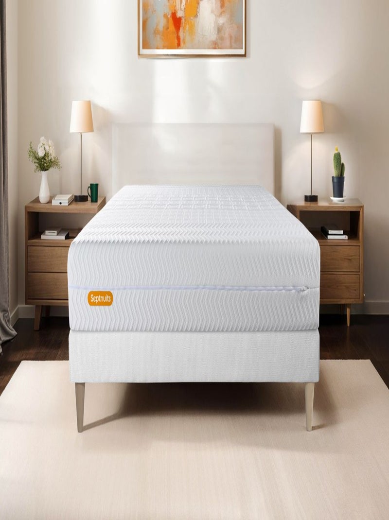 Matelas Mémoire de forme Memo bio Blanc - Kiabi