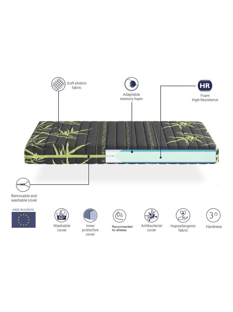 Matelas mémoire de forme ‘SPORT’ épaisseur 24 cm déhoussable N/A - Kiabi